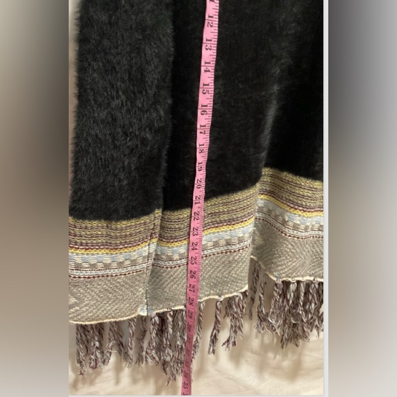 R Fashion Apparel Duster Cardigan Women’s L/XL Fringe Boho Open Front Knit - Picture 9 of 10